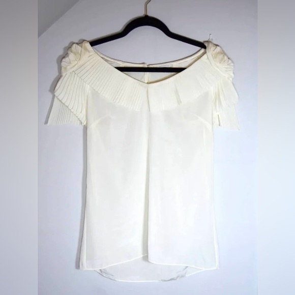 SOLD Stunning Anthropologie Leifsdottir Cream/Off-White Blouse - Picture 1 of 8
